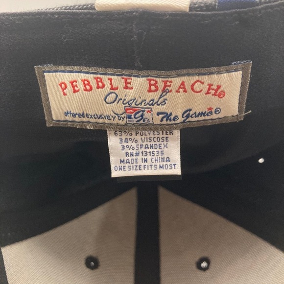 Pebble Beach Originals The Game Golf Hat Men One Size Black Red Cap - Picture 4 of 5